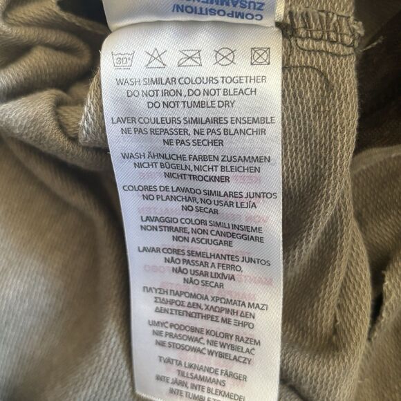 Men Thrashed Quarter Zip Pullover Hoodie Gray Size XL Grunge Punk Distressed 90s - Picture 13 of 14